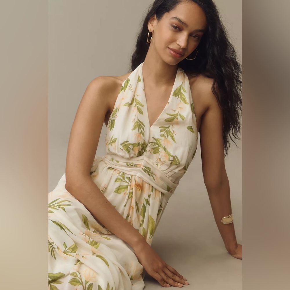 ❤️HP❤️NWT Size XL - Farm Rio V-Neck Floral Maxi Dress - Picture 5 of 13